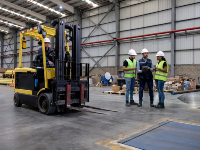forklift and pedestrian safety in logistics warehouses solutions by LocaXion